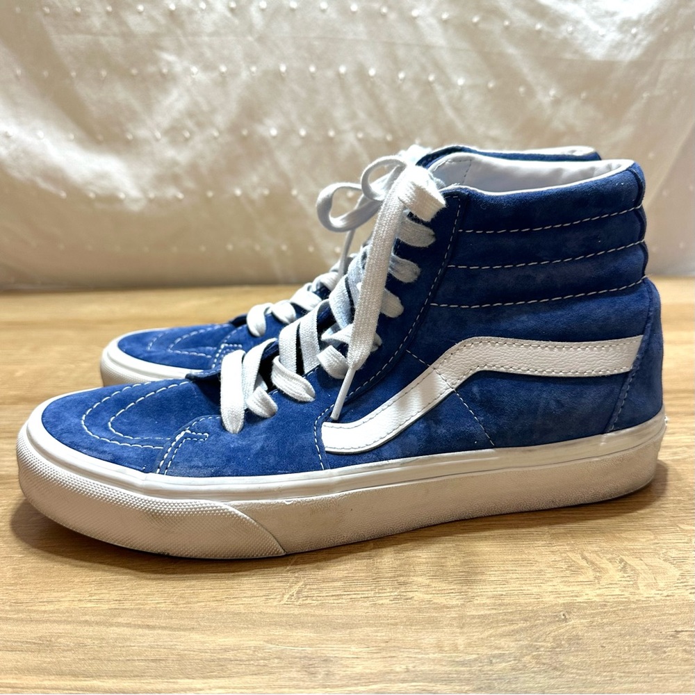Vans HEIQ Eco Dry Sk8 Suede Hi Top Lace Up Sneaker Skater - Picture 3 of 13